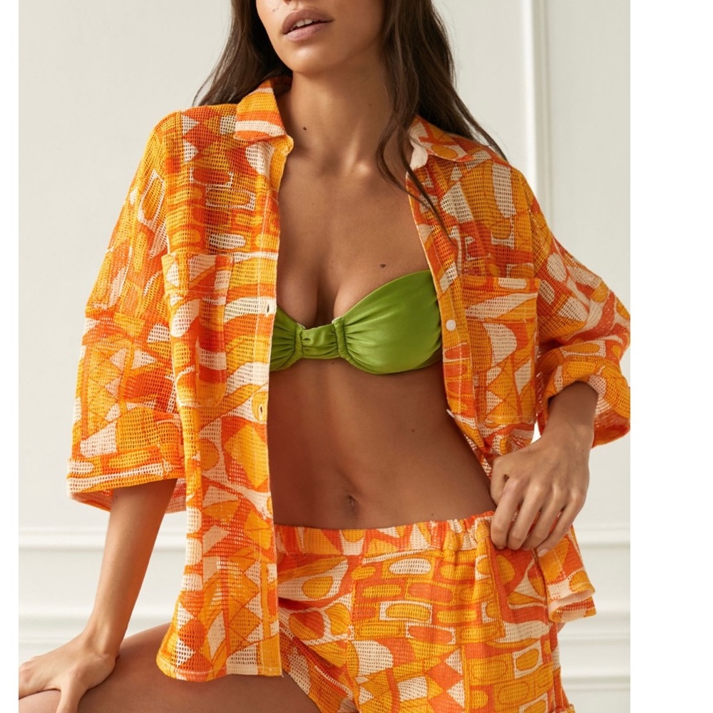 Urban Outfitters Beach Button Down Shirt
